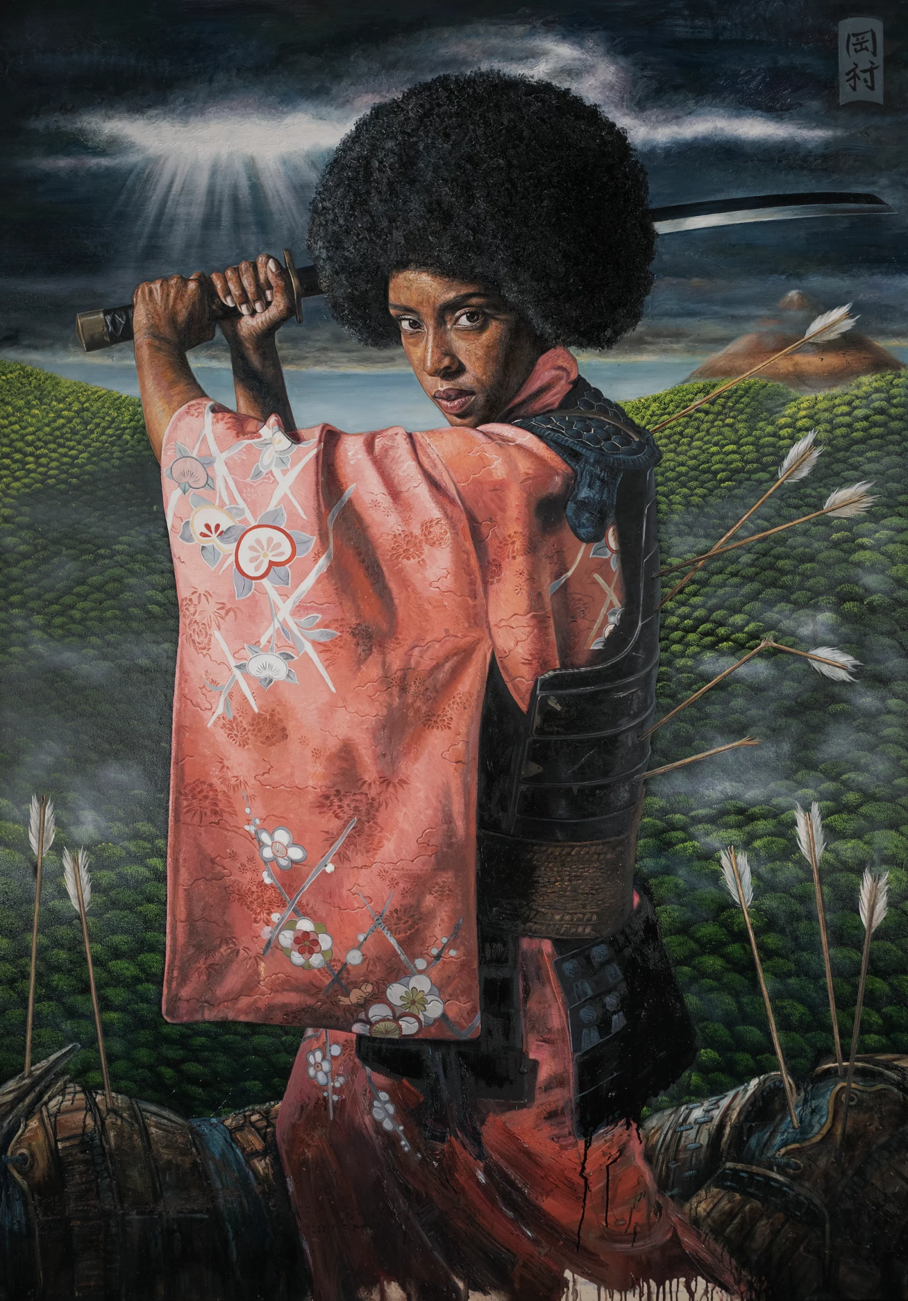 Afro Samurai Painting by Sho Pow - Fine Art America