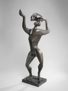 John Rhoden, (1916-2001) Search for Truth, ca. 1950s Bronze on metal base 40 1/2 x 11 1/4 x 9 in. The John Walter Rhoden and Richanda Phillips Rhoden Collection